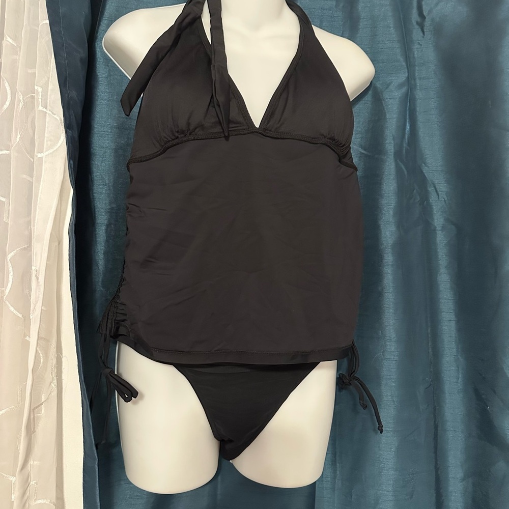 Zaful Black Halter Bikini Set